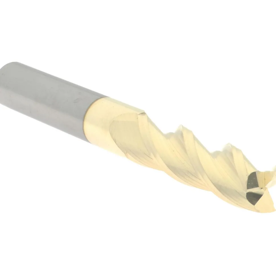 Square End Mill: 3/8" Dia, 1-1/4" LOC