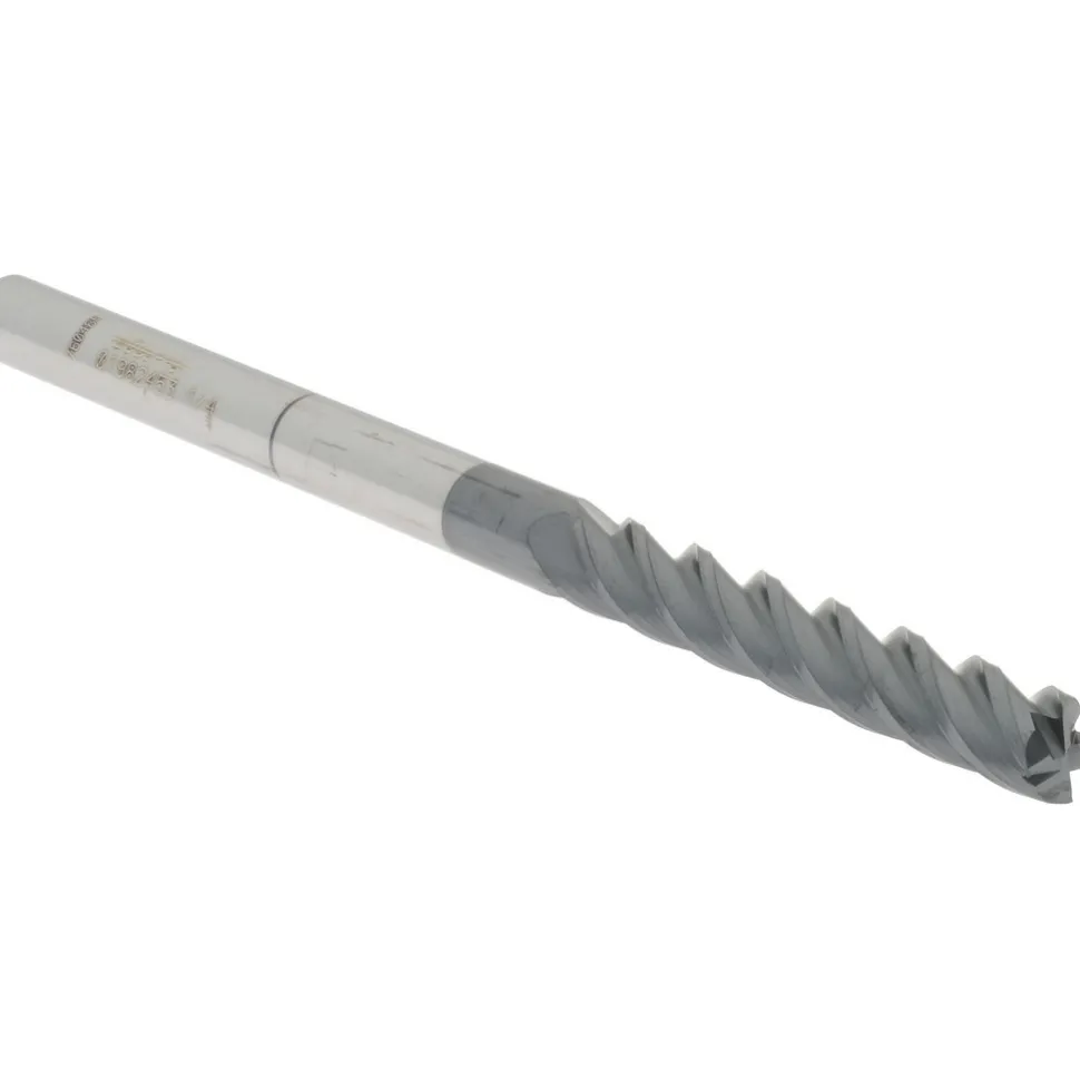 Square End Mill: 1/4" Dia, 1-1/2" LOC