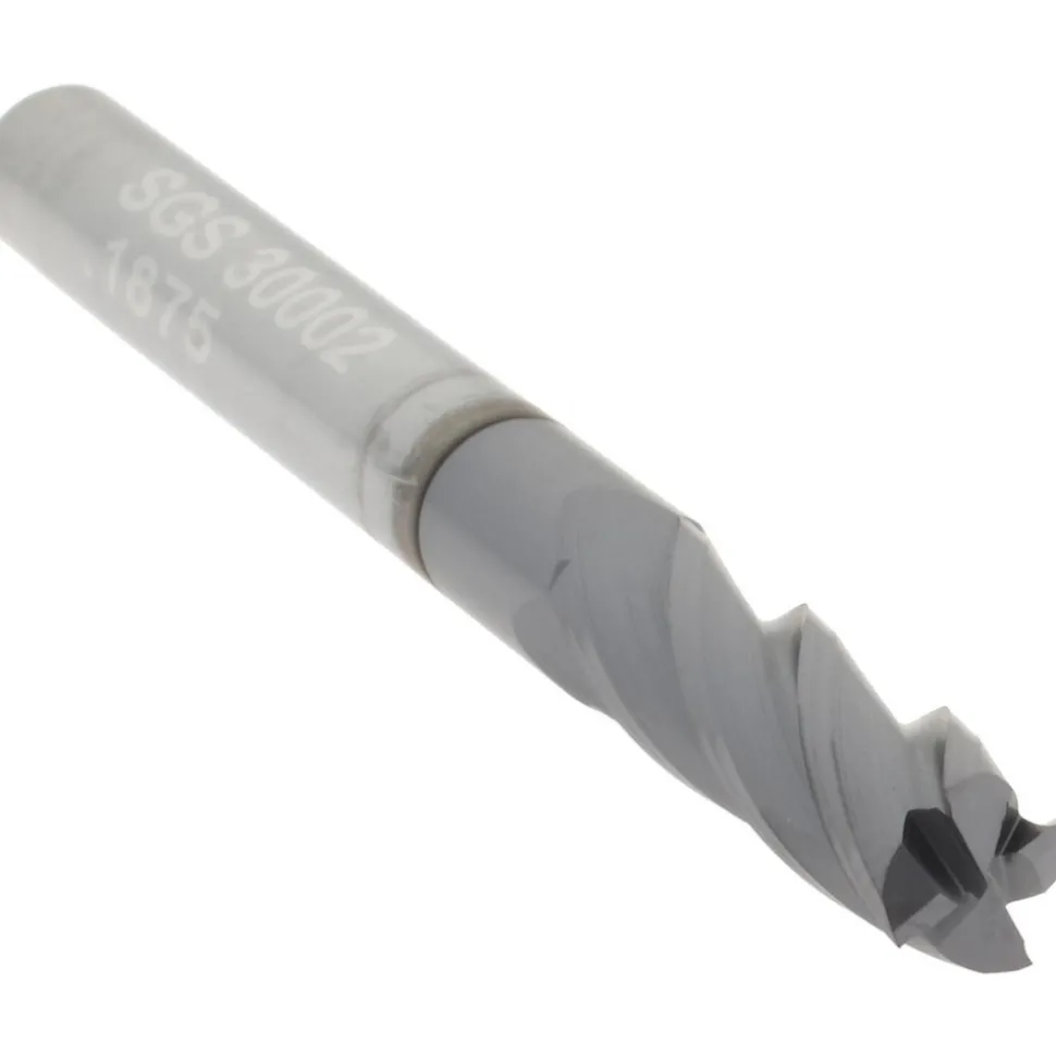 Square End Mill: 3/16" Dia, 5/8" LOC