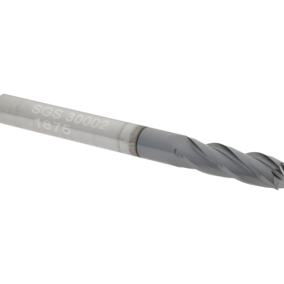 Square End Mill: 3/16" Dia, 5/8" LOC