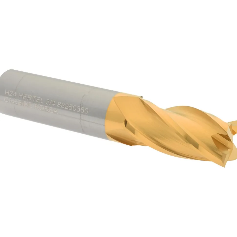 Square End Mill: 3/4" Dia, 1-1/2" LOC