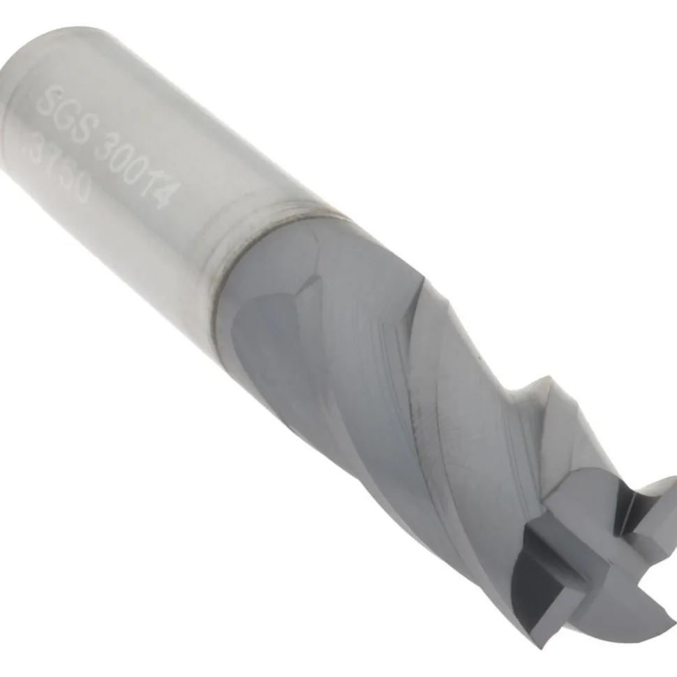 Square End Mill: 3/8" Dia, 1" LOC