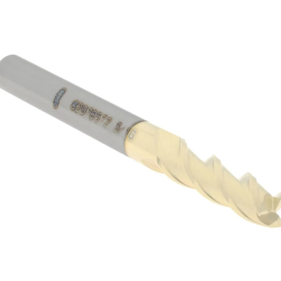 Square End Mill: 3/16" Dia, 5/8" LOC