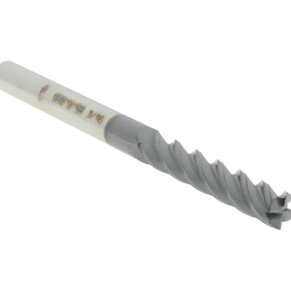 Square End Mill: 3/16" Dia, 1" LOC