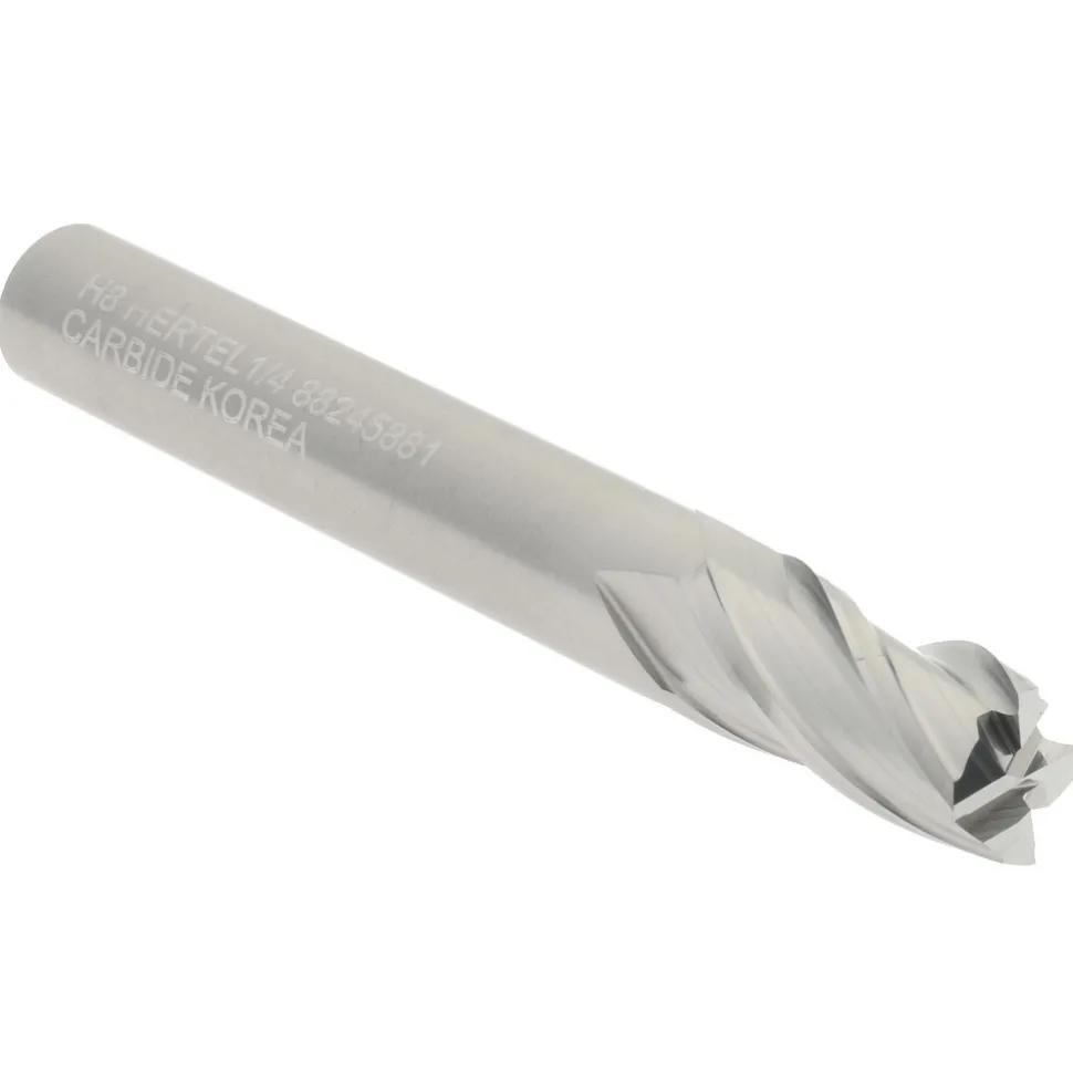 Square End Mill: 1/4" Dia, 1/2" LOC