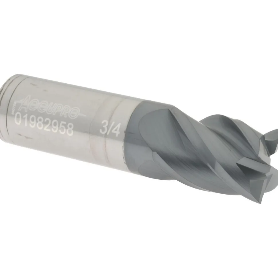 Square End Mill: 3/4" Dia, 1" LOC