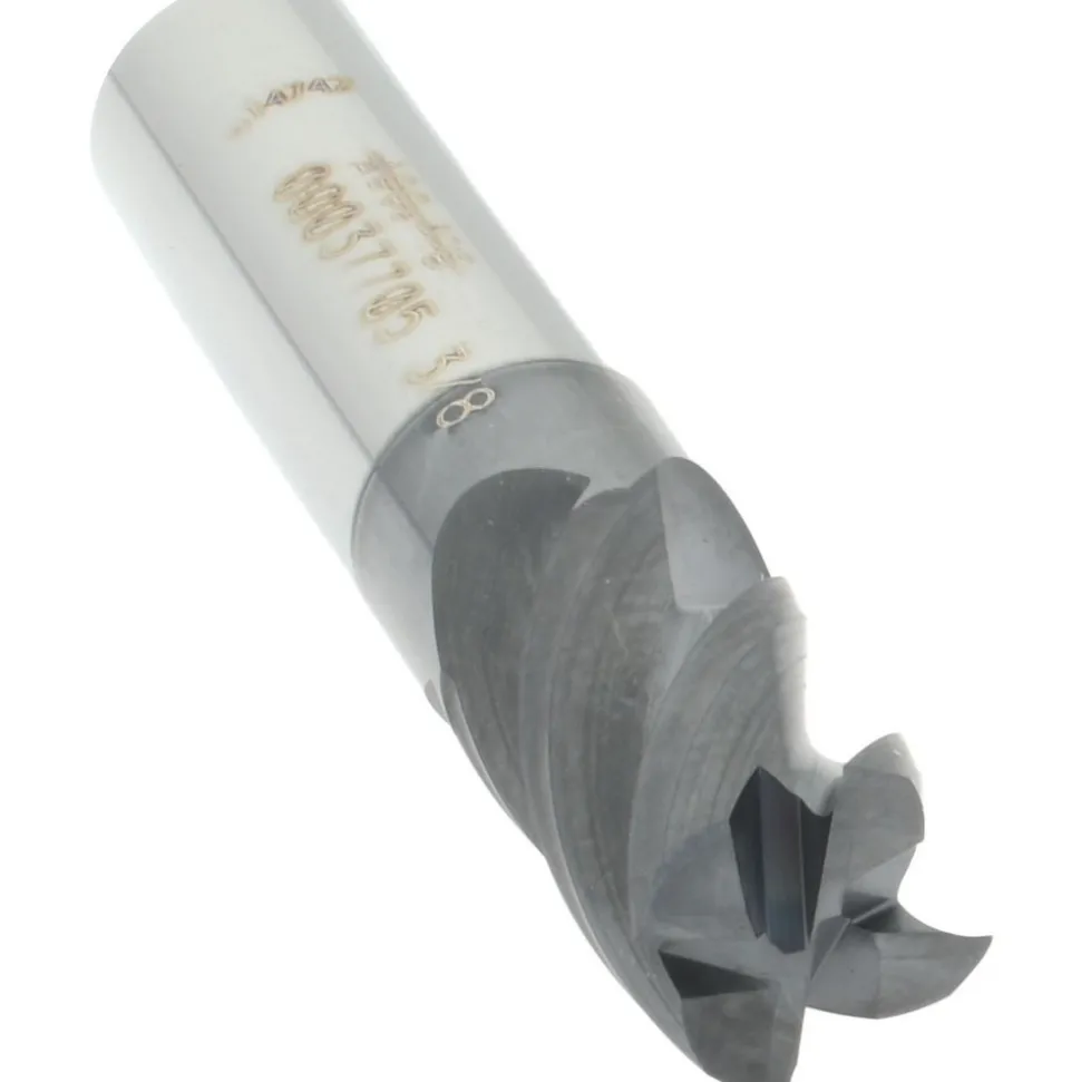 Square End Mill: 3/8" Dia, 9/16" LOC