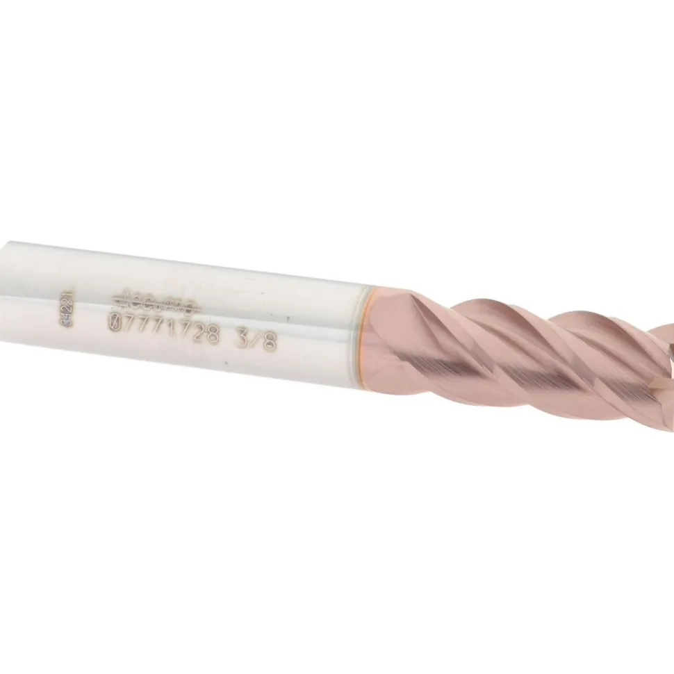 Square End Mill: 3/8" Dia, 7/8" LOC