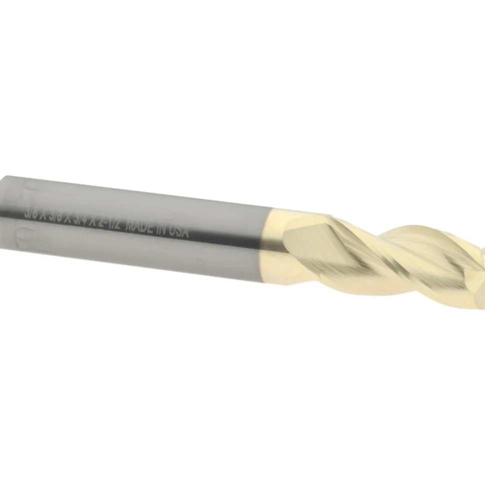 Square End Mill: 3/8" Dia, 3/4" LOC