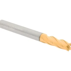 Square End Mill: 1/4" Dia, 3/4" LOC, 4 Flute, Solid Carbide