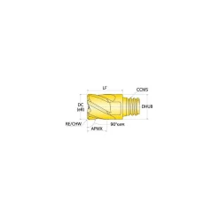 Square End Mill: 6 Flutes