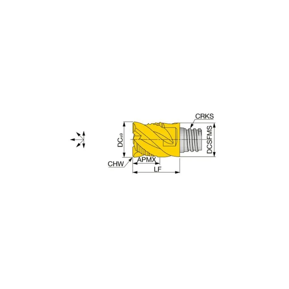 Square End Mill Head