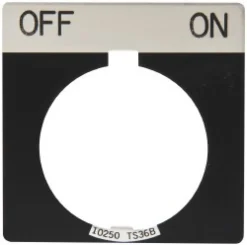 Square, Legend Plate - Off-On