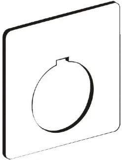 Square, Plastic Legend Plate - Blank