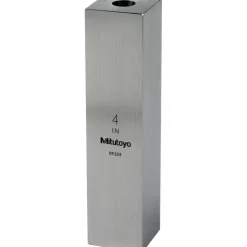 Square Steel Gage Block: 4", Grade 0