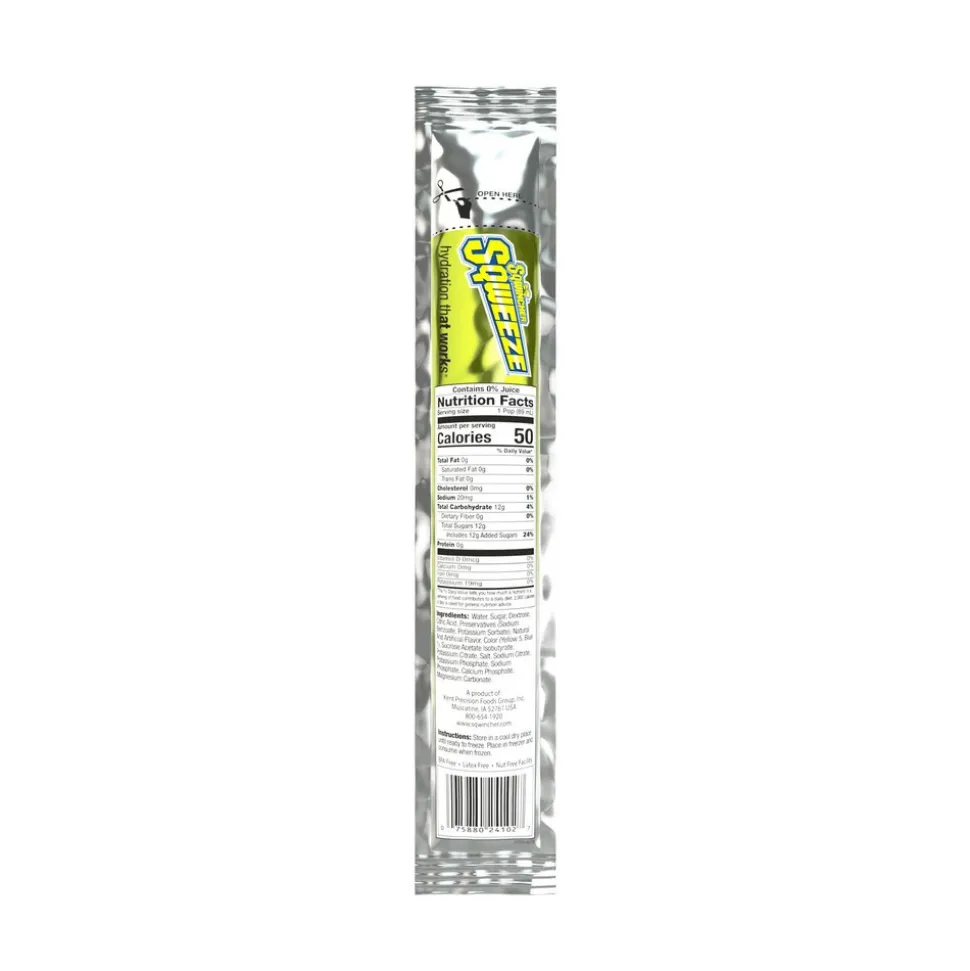 Sqwincher Freeze Pop: 3 oz Packet, Assorted Flavors, Frozen Liquid, Yields 3.00 oz