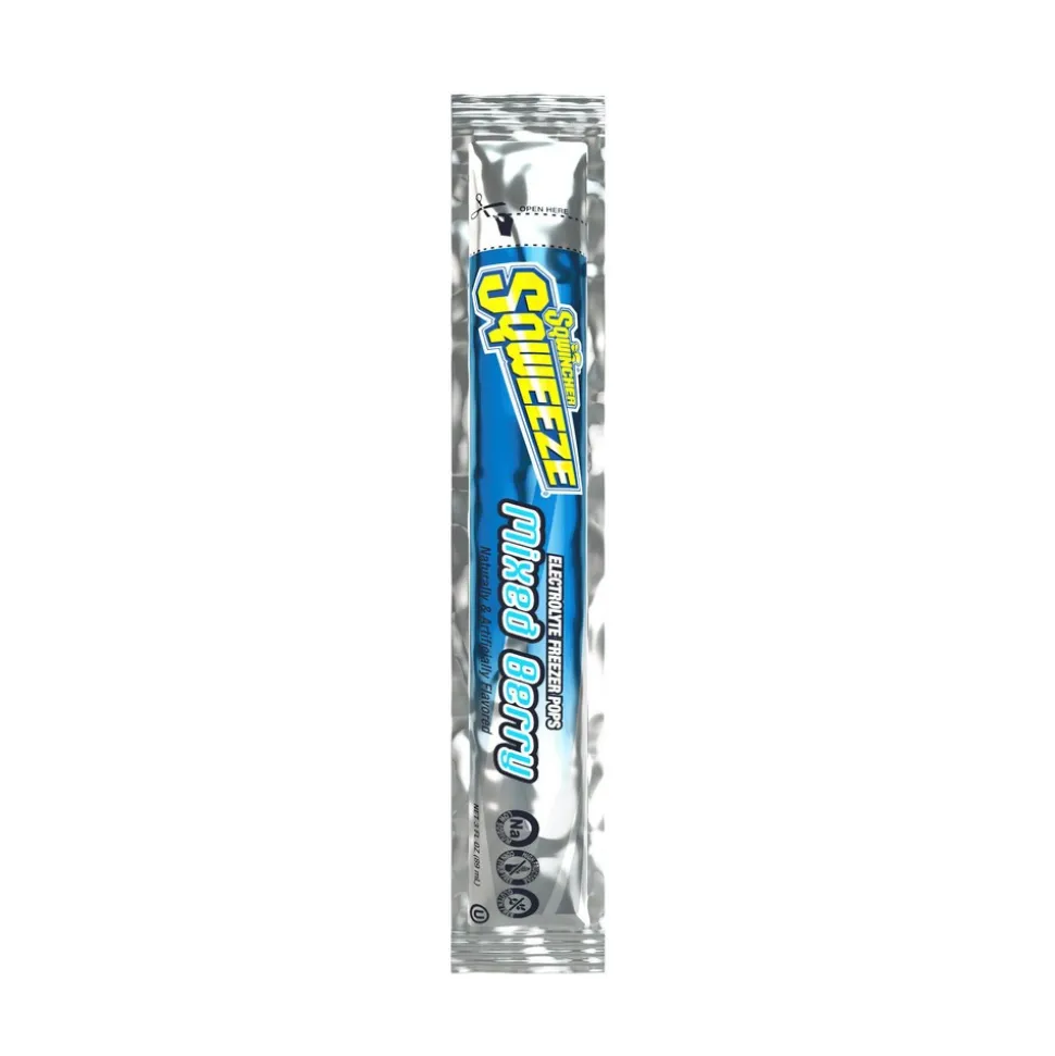 Sqwincher Freeze Pop: 3 oz Packet, Assorted Flavors, Frozen Liquid, Yields 3.00 oz