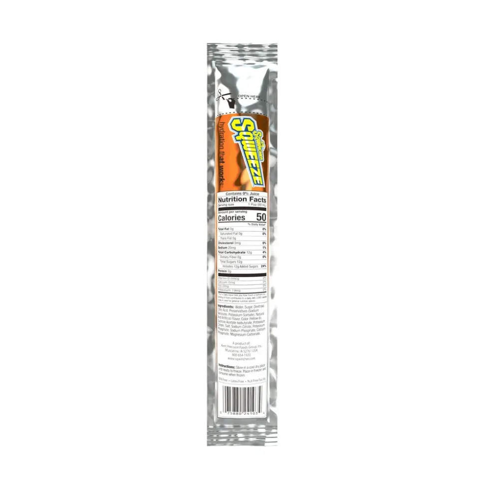 Sqwincher Freeze Pop: 3 oz Packet, Assorted Flavors, Frozen Liquid, Yields 3.00 oz