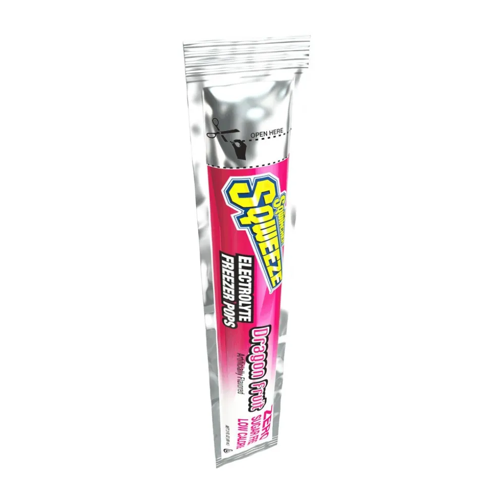 Sqwincher Freeze Pop: 3 oz Packet, Assorted Flavors, Sugar Free, Frozen Liquid, Yields 3.00 oz