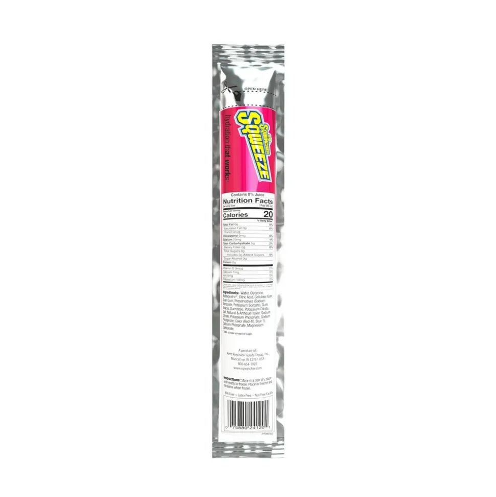 Sqwincher Freeze Pop: 3 oz Packet, Assorted Flavors, Sugar Free, Frozen Liquid, Yields 3.00 oz