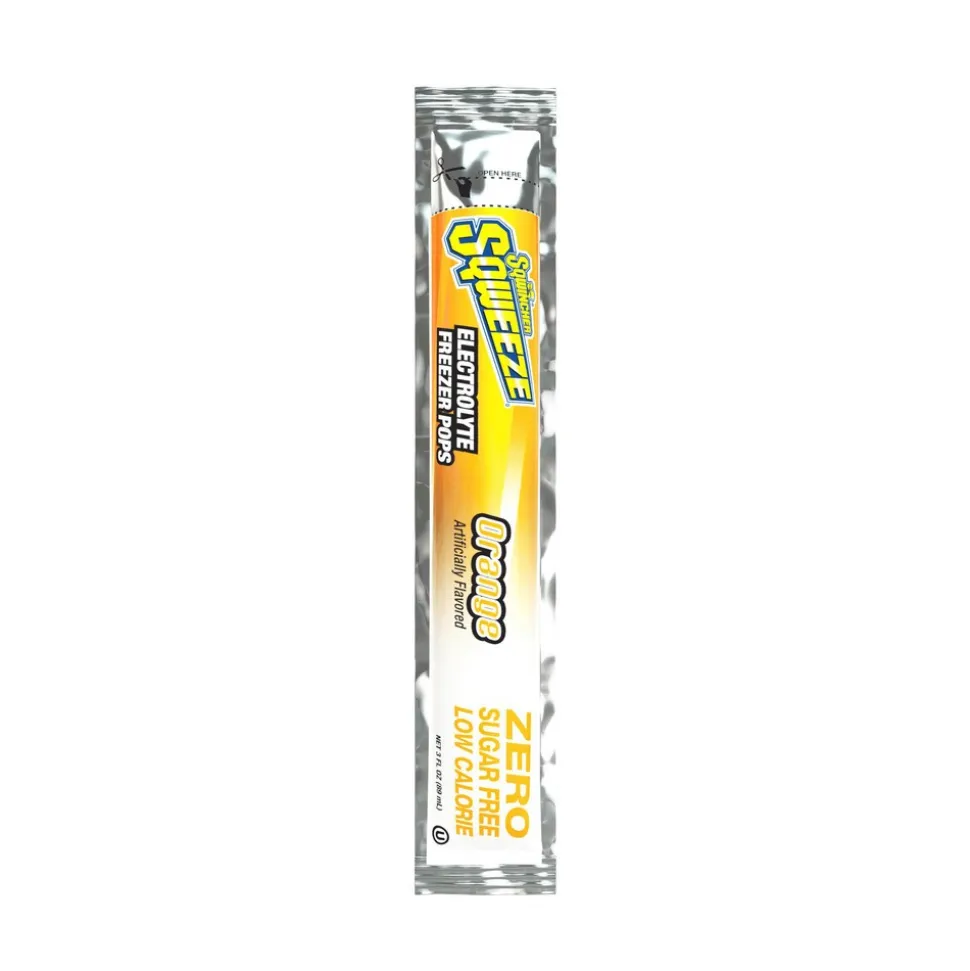 Sqwincher Freeze Pop: 3 oz Packet, Assorted Flavors, Sugar Free, Frozen Liquid, Yields 3.00 oz