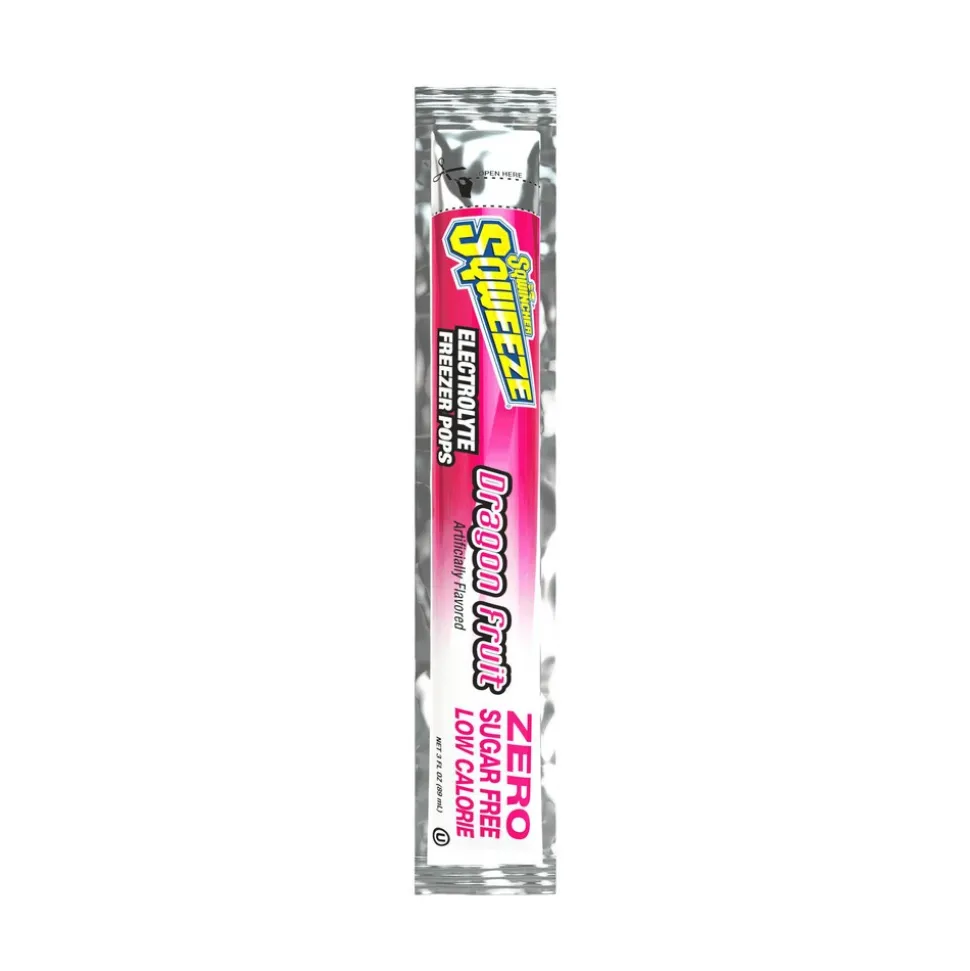 Sqwincher Freeze Pop: 3 oz Packet, Assorted Flavors, Sugar Free, Frozen Liquid, Yields 3.00 oz