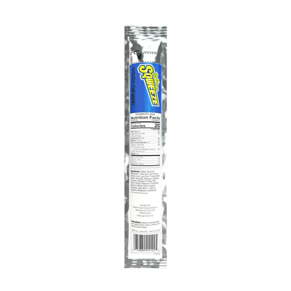 Sqwincher Freeze Pop: 3 oz Packet, Assorted Flavors, Sugar Free, Frozen Liquid, Yields 3.00 oz