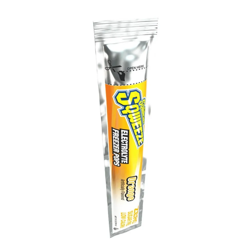 Sqwincher Freeze Pop: 3 oz Packet, Assorted Flavors, Sugar Free, Frozen Liquid, Yields 3.00 oz