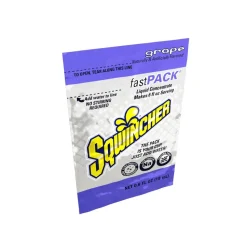 Sqwincher Sports Drink: 0.6 oz Packet, Grape, Liquid Concentrate, Yields 6.00 oz