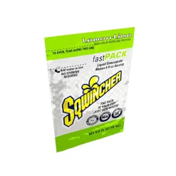 Sqwincher Sports Drink: 0.6 oz Packet, Lemon-Lime, Liquid Concentrate, Yields 6.00 oz