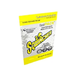 Sqwincher Sports Drink: 0.6 oz Packet, Lemonade, Liquid Concentrate, Yields 6.00 oz