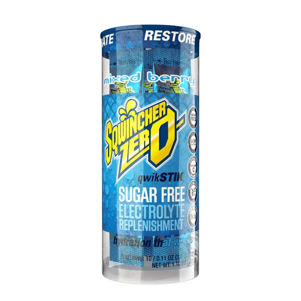 Sqwincher Sports Drink: 0.11 oz Packet, Assorted Flavors, Powder, Yields 20.00 oz