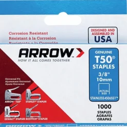 Stainless Steel Heavy-Duty Staple: 3/8" Leg Length
