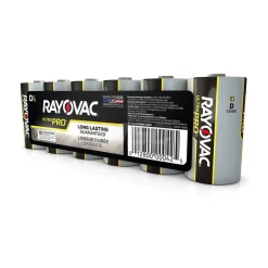 Standard Battery: Size D, Alkaline