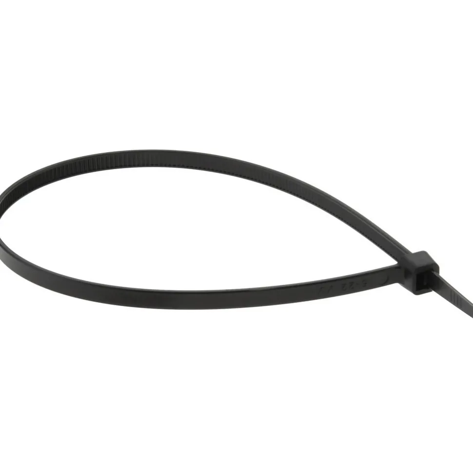 Standard Cable Tie: 11" Long, Black, Nylon