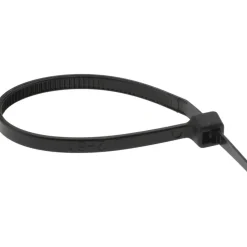 Standard Cable Tie: 4" Long, Black, Nylon