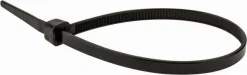 Standard Cable Tie: 8" Long, Black, Nylon