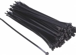 Standard Cable Tie: 14.2" Long, Black, Nylon