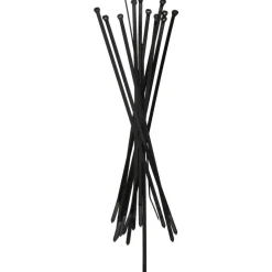 Standard Cable Tie: 11.6" Long, Black, Nylon