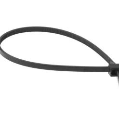 Standard Cable Tie: 6.187" Long, Black, Nylon