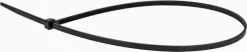 Standard Cable Tie: 14.6" Long, Black, Nylon