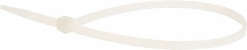 Standard Cable Tie: 11" Long, Natural, Nylon