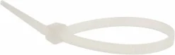 Standard Cable Tie: 4" Long, Natural, Nylon
