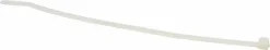 Standard Cable Tie: 7-1/2" Long, Natural, Nylon