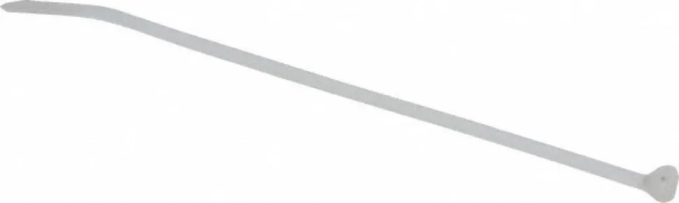Standard Cable Tie: 5-1/2" Long, Natural, Nylon