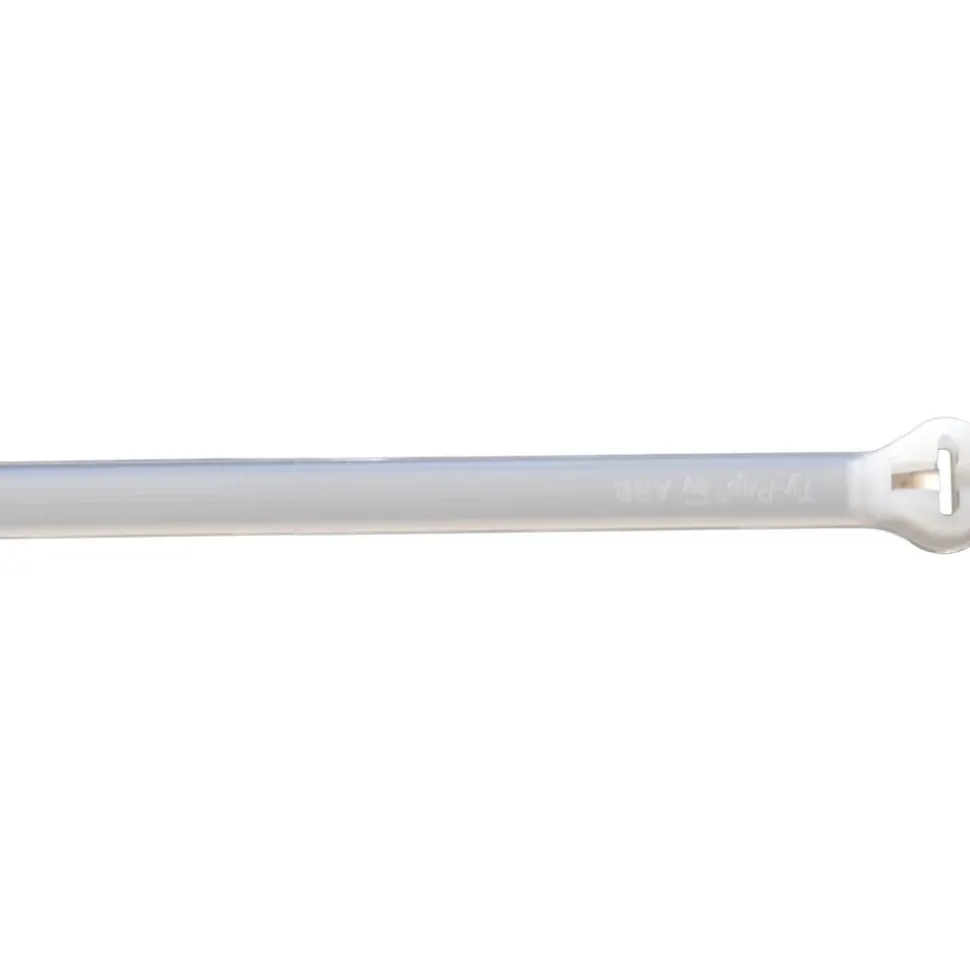 Standard Cable Tie: 14.2" Long, Natural, Nylon