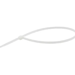 Standard Cable Tie: 14.6" Long, Natural, Nylon