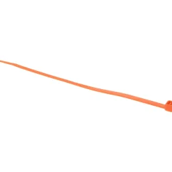 Standard Cable Tie: 8" Long, Orange, Nylon