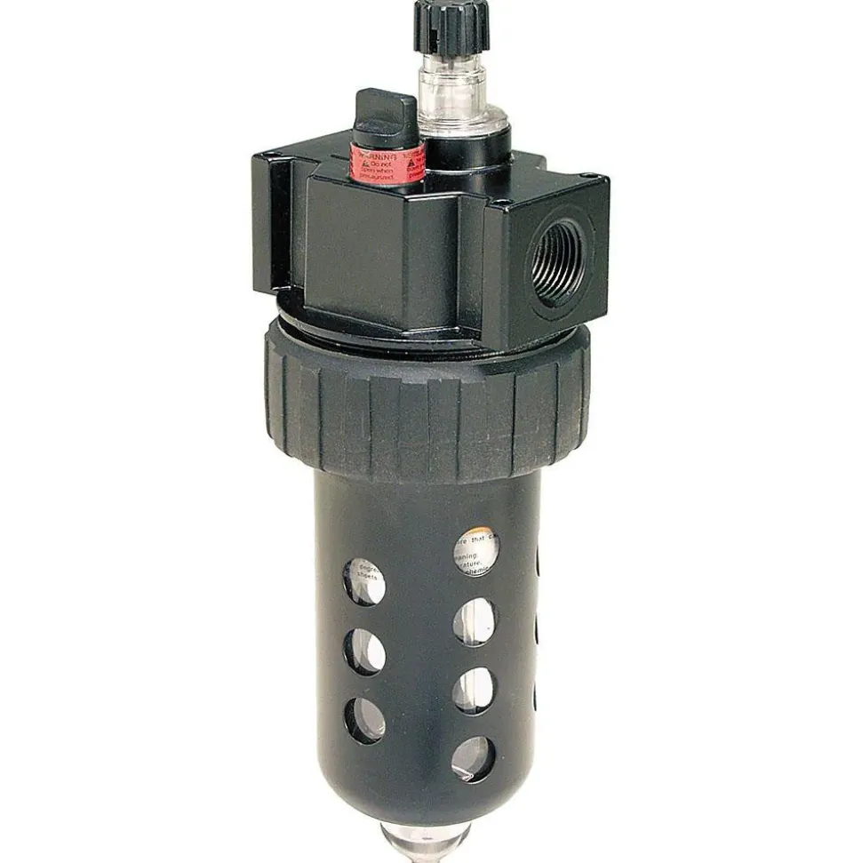 Standard Compressed Air Lubricator: 1/2" Port, NPT Ends, 90 CFM