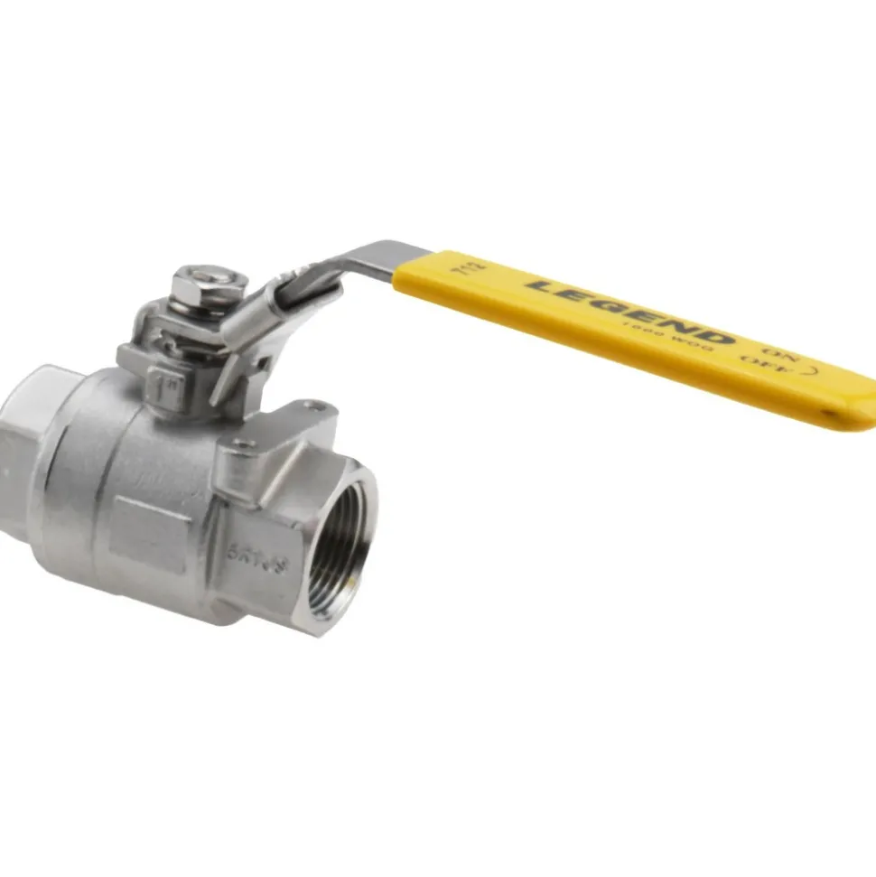 Standard Manual Ball Valve: 1" Pipe, Full Port